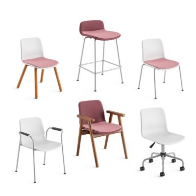 Cavaletti MATCH - Cadeira Coletiva Fixa e Giratória