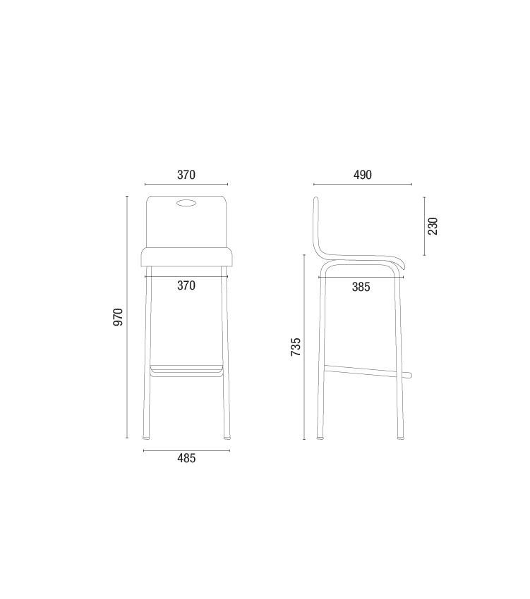 Cavaletti Fun - Banqueta/Banco com Encosto 14020