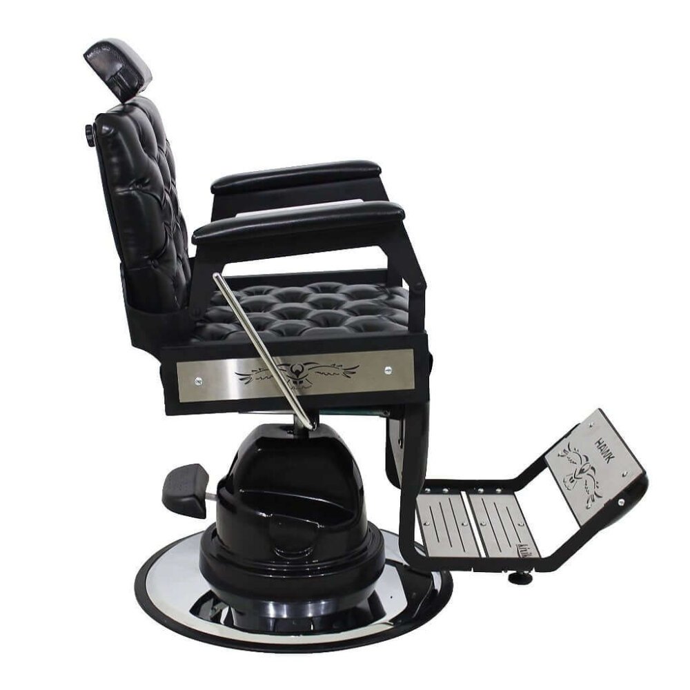 Cadeira de Barbeiro Hawk Silver com Capitonê Cadeira de Barbeiro Hawk Silver com Capitonê