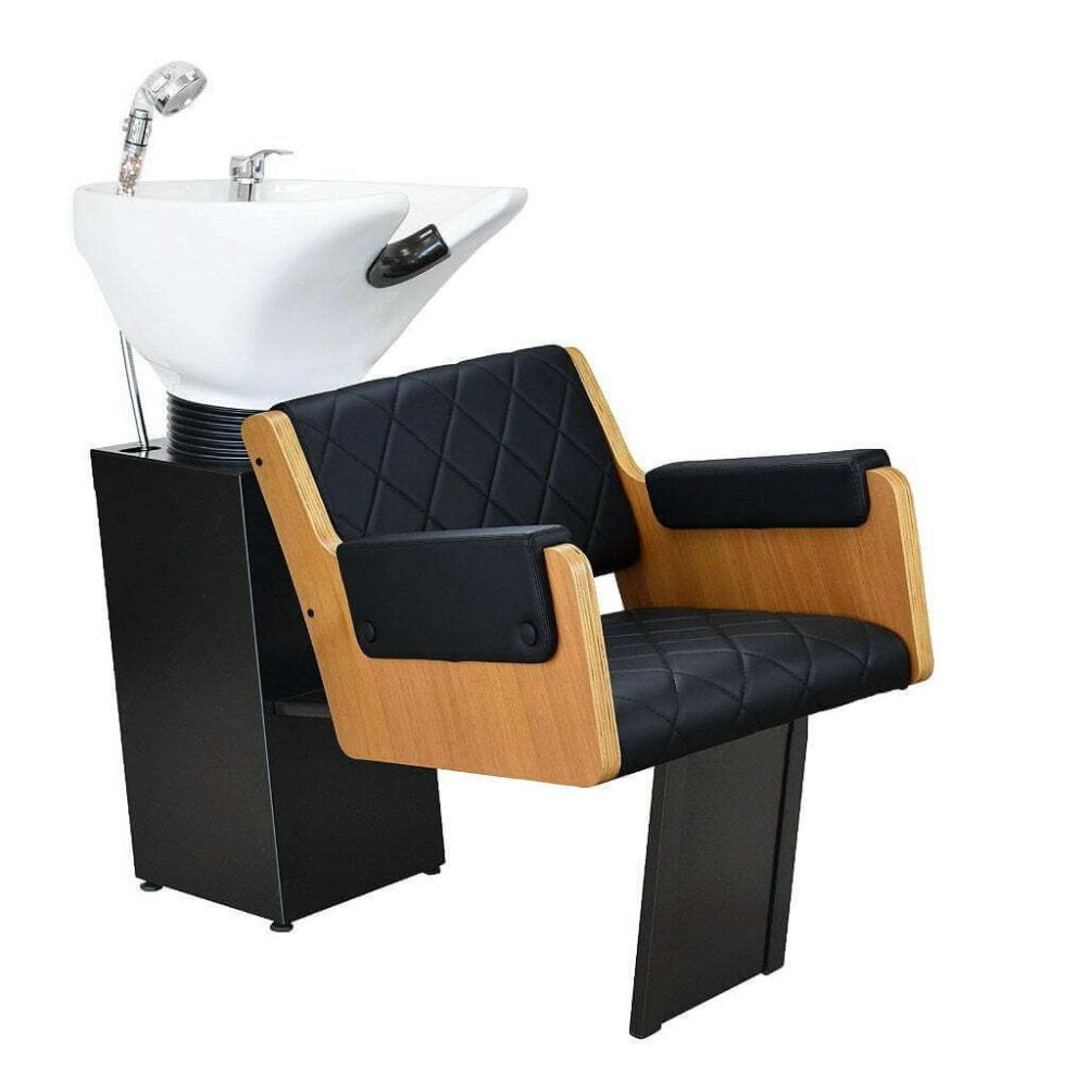 Lavatório Ibiza com Cuba de Porcelana - Estrutura Preta