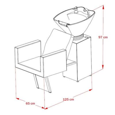 Lavatório Orion com Cuba de Porcelana