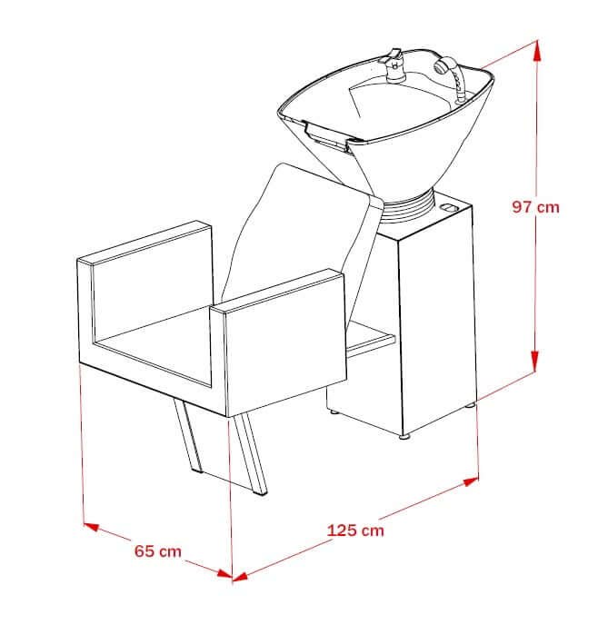 Lavatório Orion com Cuba de Porcelana