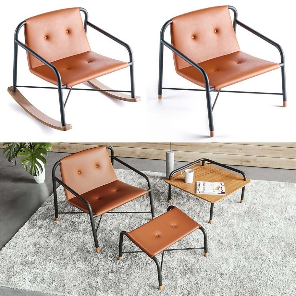 Cavaletti Stretch - Poltrona base 4 pés e base esqui 36906