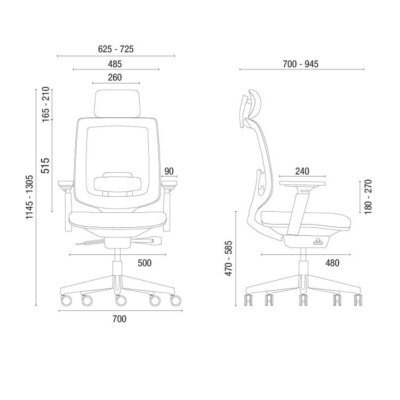Cavaletti C3 - Cadeira para escritório Presidente Giratória 28001 AC Cavaletti C3 - Cadeira para escritório Presidente Giratória 28001 AC