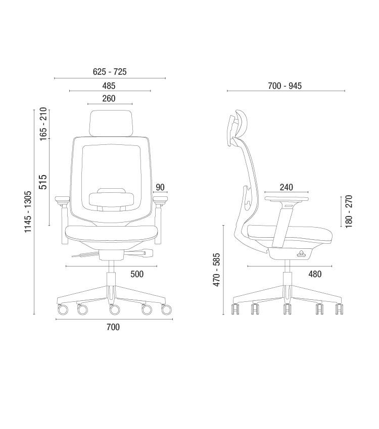 Cavaletti C3 - Cadeira para escritório Presidente Giratória 28001 AC Cavaletti C3 - Cadeira para escritório Presidente Giratória 28001 AC