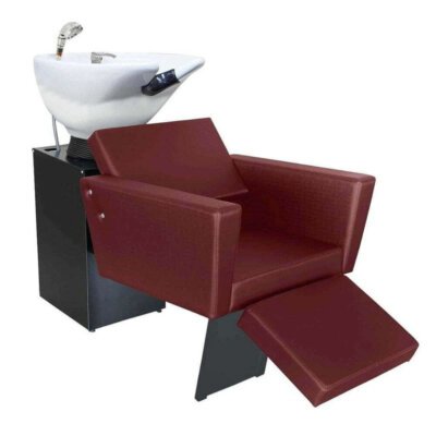 Lavatório Flex Niágara com Cuba de Porcelana e Descanso de Pernas - Estrutura Preta