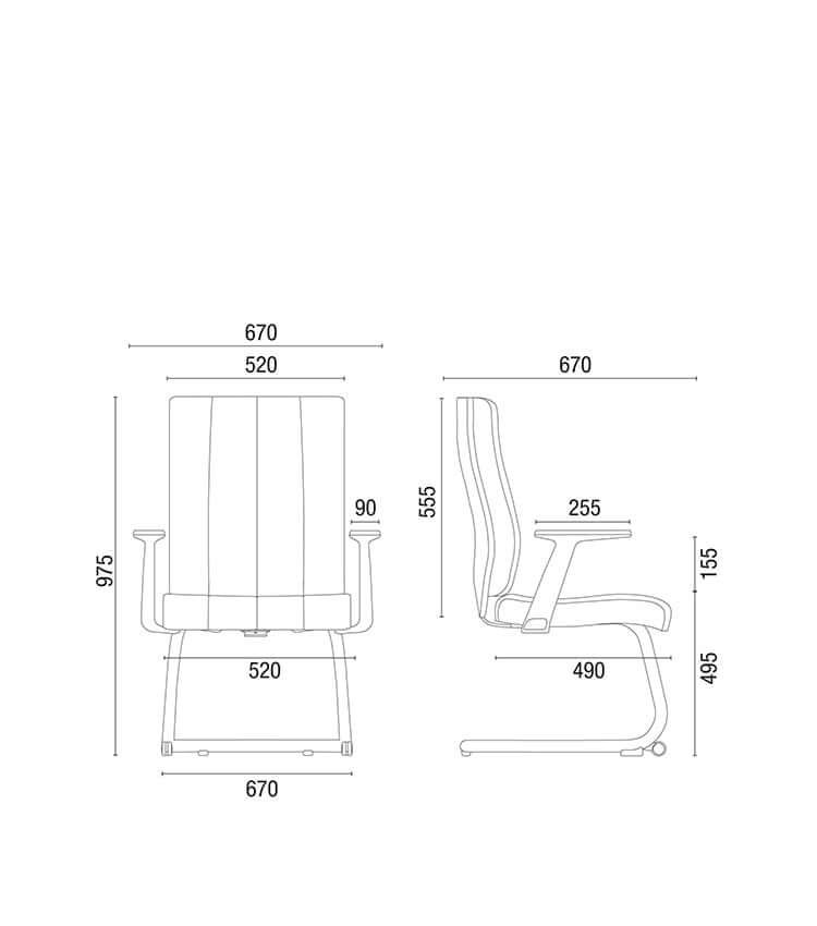 Cavaletti Essence - Cadeira para escritório Diretor Aproximação 20506 S Cavaletti Essence - Cadeira para escritório Diretor Aproximação 20506 S