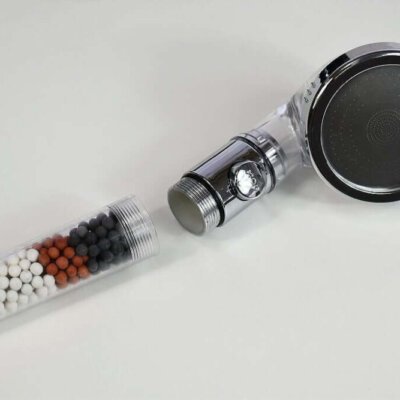 Kit Ducha Acqua Cleaner com Bioesferas de purificação Kixiki