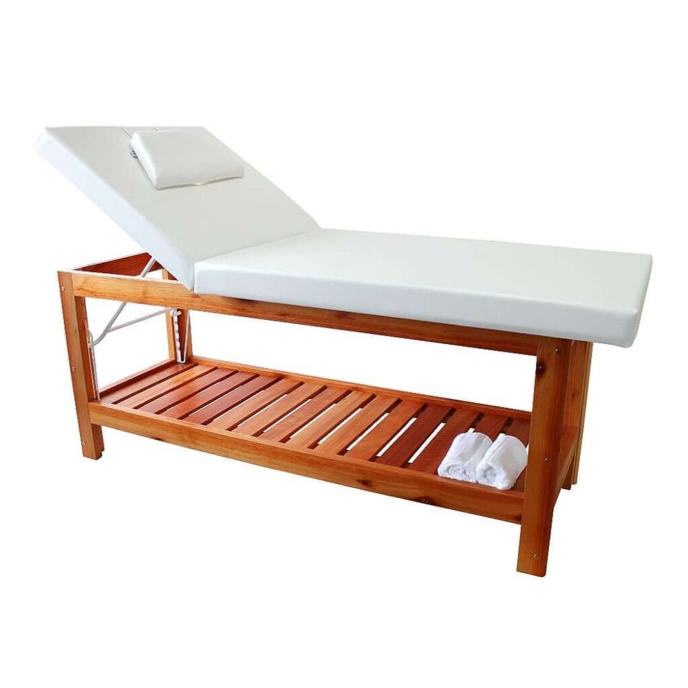 KIT Cama de Massagem Reclinável e Escada Oasis - PRONTA ENTREGA