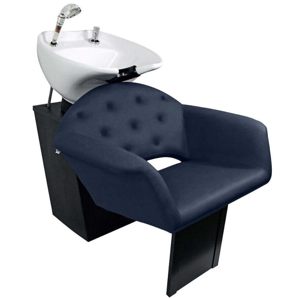 Lavatório Flex Velvet com Cuba de Porcelana - Estrutura Preta