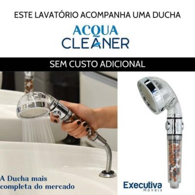 Lavatório para Salão Luiza com Cuba de Porcelana Reclinável Bellavie