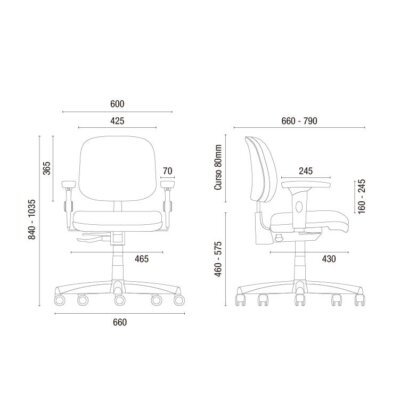 Cavaletti Start - Cadeira para escritório Giratória Executiva 4103