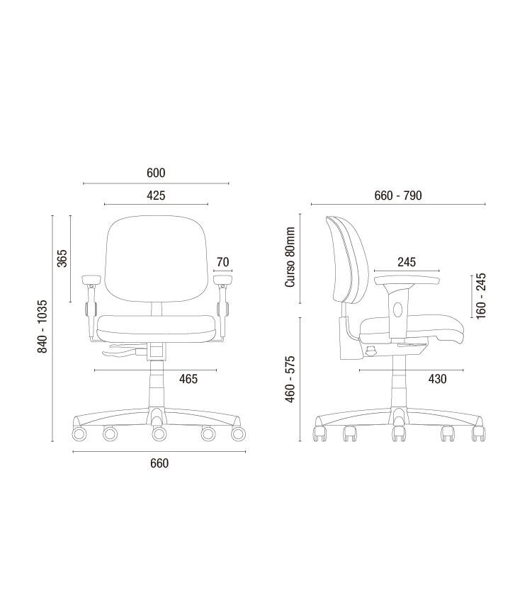 Cavaletti Start - Cadeira para escritório Giratória Executiva 4103