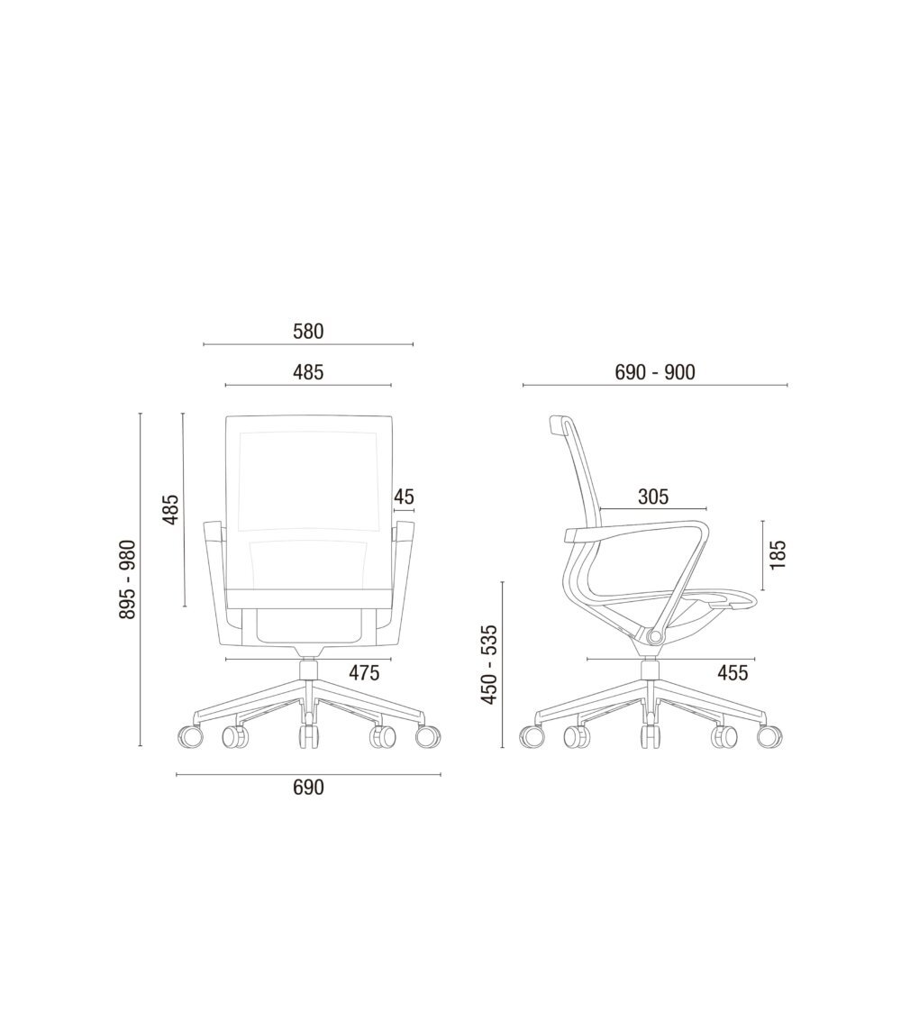 Cavaletti Aura - Cadeira para escritório Presidente Multitask 44101