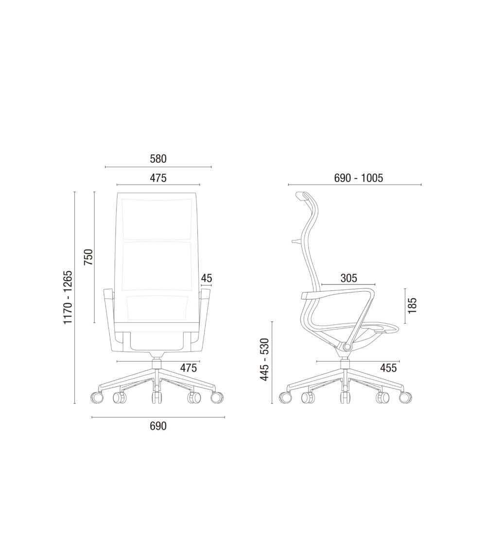Cavaletti Aura - Cadeira para escritório Presidente Multitask 44101