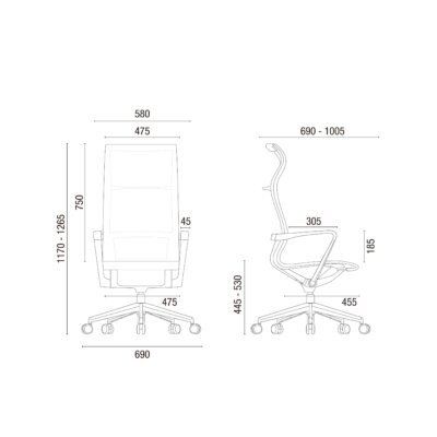 Cavaletti Aura - Cadeira para escritório Presidente Multitask 44101