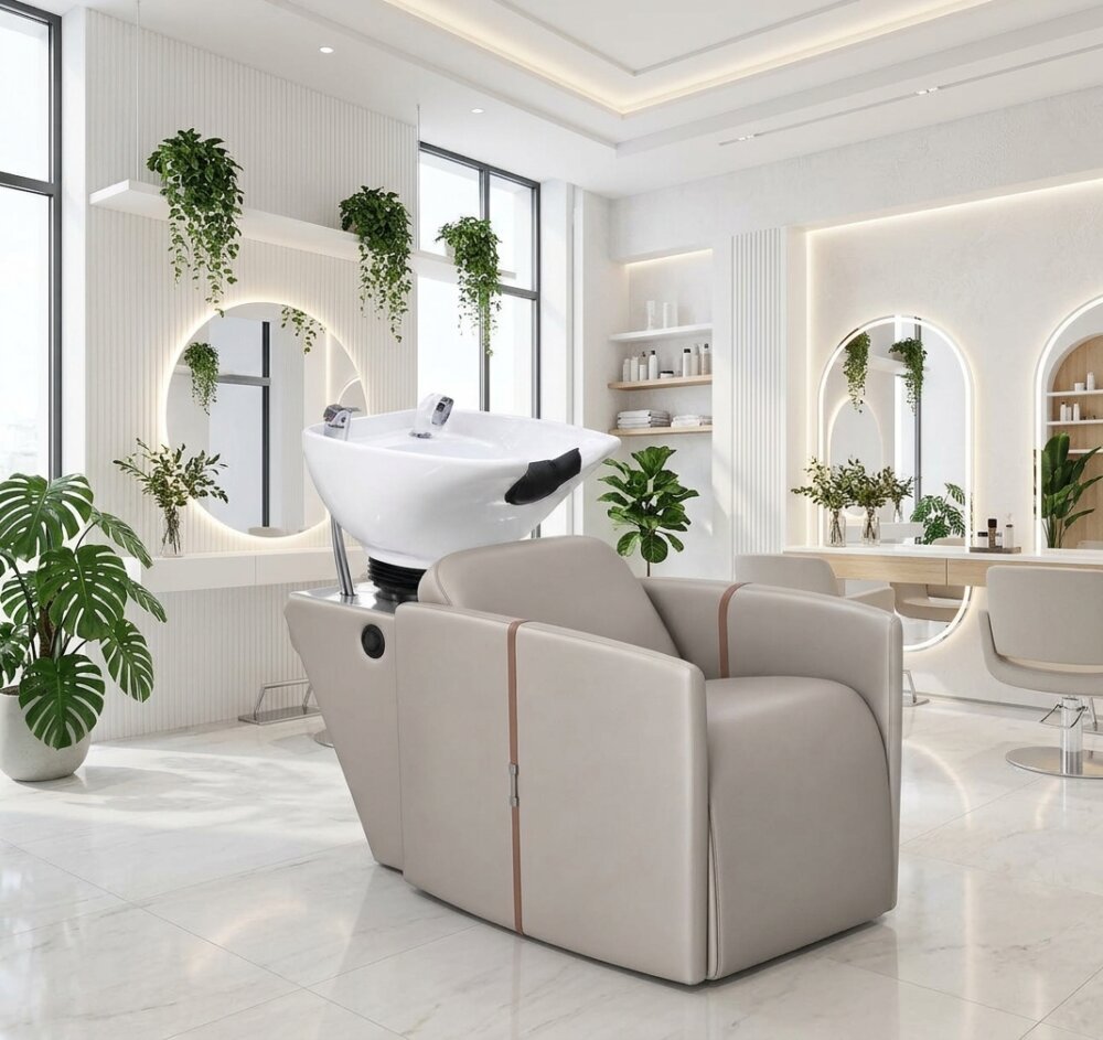 Lavatório Vogue Premium com Massageador e Elevação de Pernas Elétrica Lavatório Vogue Premium com Massageador e Elevação de Pernas Elétrica