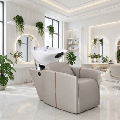 Lavatório Vogue Premium com Massageador e Elevação de Pernas Elétrica Lavatório Vogue Premium com Massageador e Elevação de Pernas Elétrica