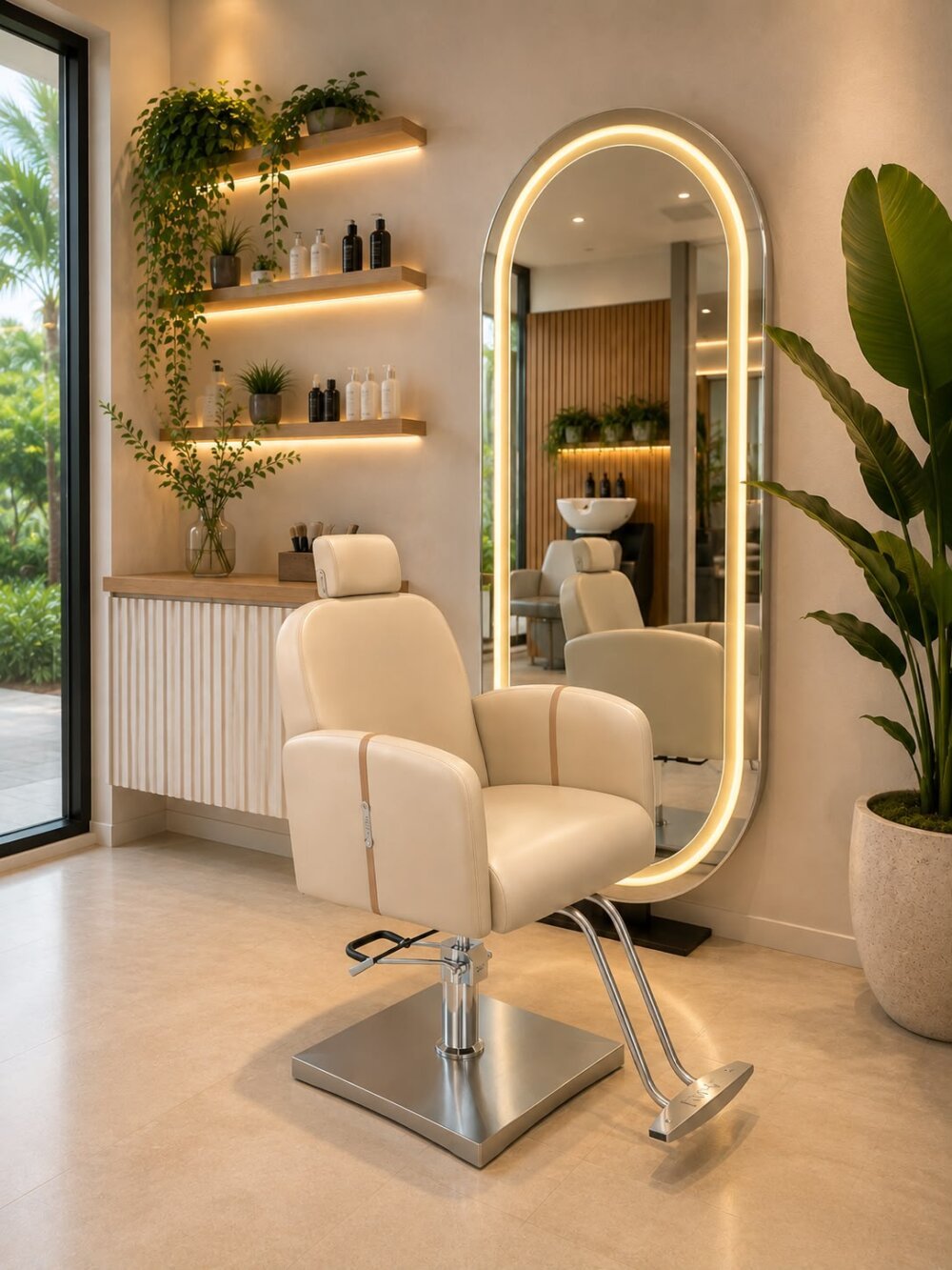 Cadeira Vogue Reclinável para Salão de Beleza Cadeira Vogue Reclinável para Salão de Beleza