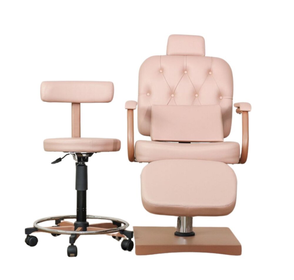 WhatsApp Image 2024-03-11 at 11.49.50 Combo Cadeira e Mocho Rose Beauty para Salão de Beleza