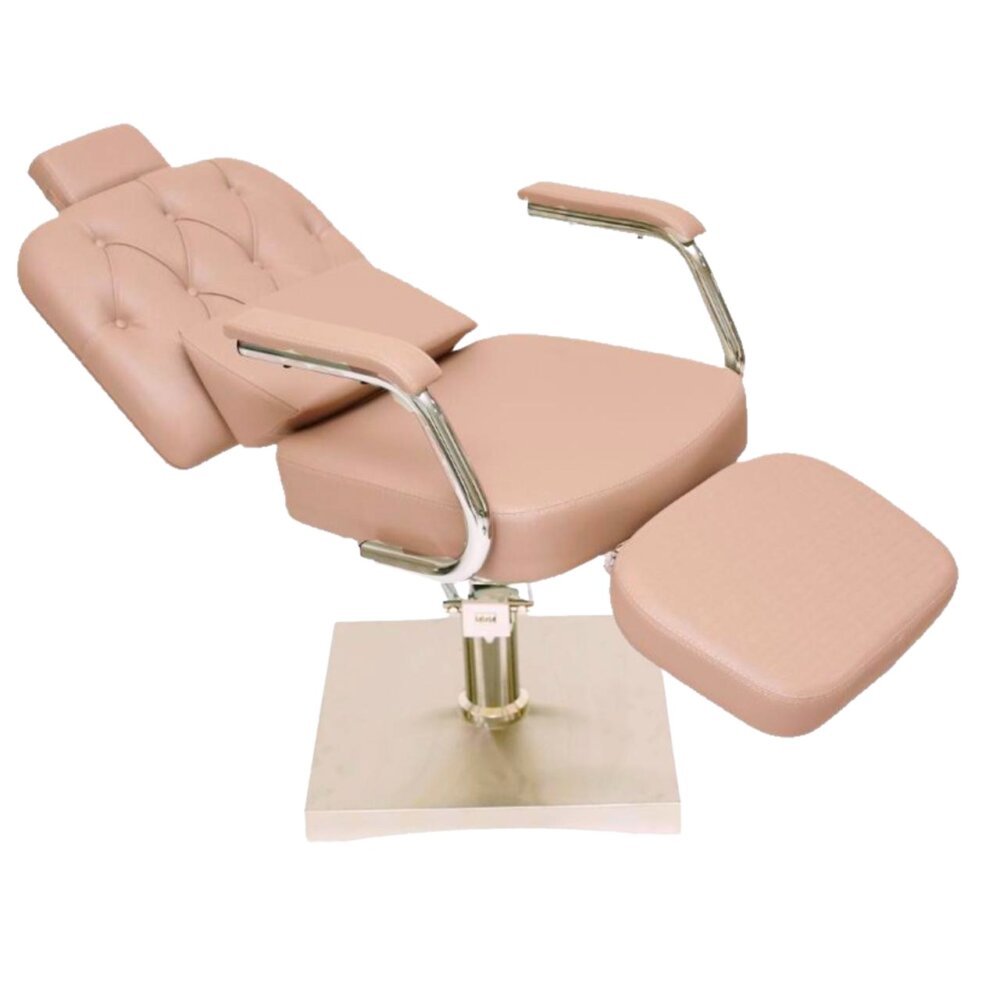 Cadeira Beauty Reclinável com descanso de pernas para Salão de Beleza
