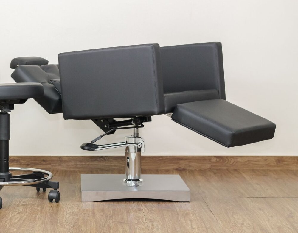 Cadeira Diva Reclinável com Descanso de pernas para Salão de Beleza