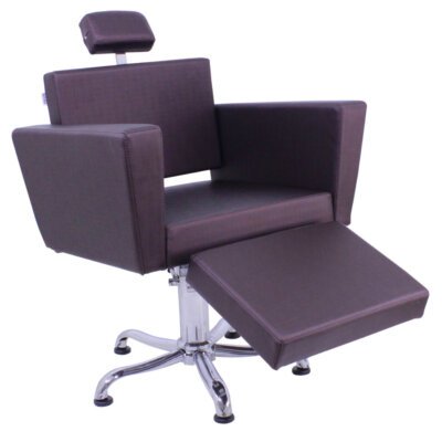 Cadeira de Cabeleireiro Niágara Reclinável com Descanso de pernas