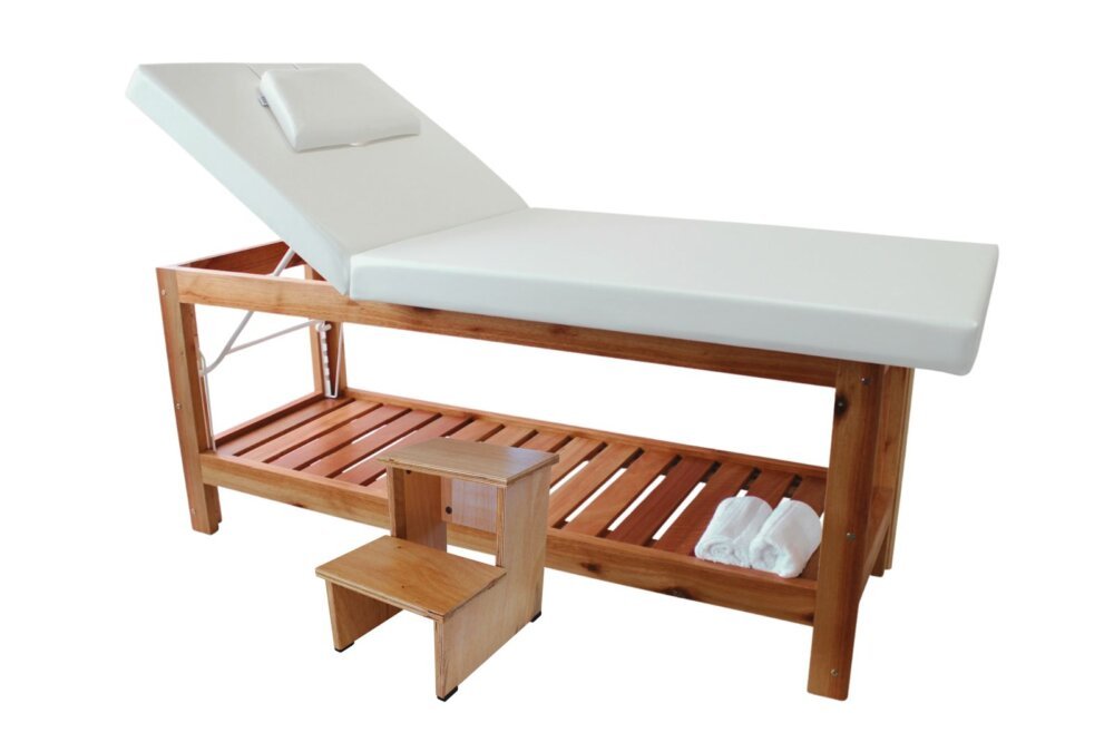 KIT Cama de Massagem Reclinável e Escada Oasis - PRONTA ENTREGA
