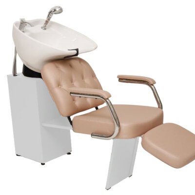 Lavatório Beauty com Descanso de Pernas para Salão de Beleza