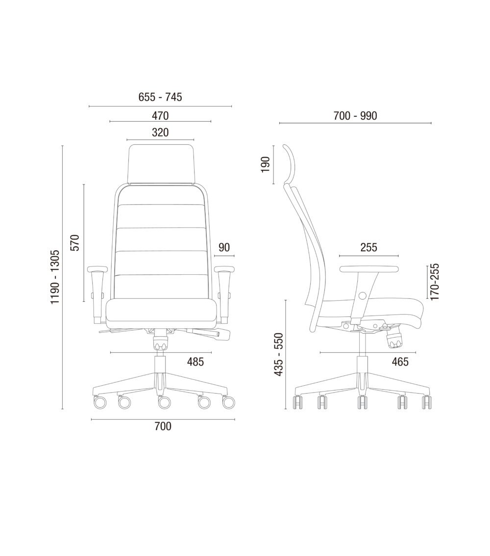 Cavaletti Newnet Soft - Cadeira para escritório Giratória Presidente 16501 - PRONTA ENTREGA