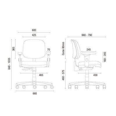 Cavaletti Start - Cadeira para escritório Giratória Executiva 4103 - PRONTA ENTREGA