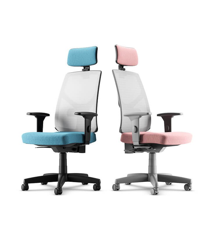 Cadeira Cavaletti Yon para Escritório Giratória 47101 - Base Polaina