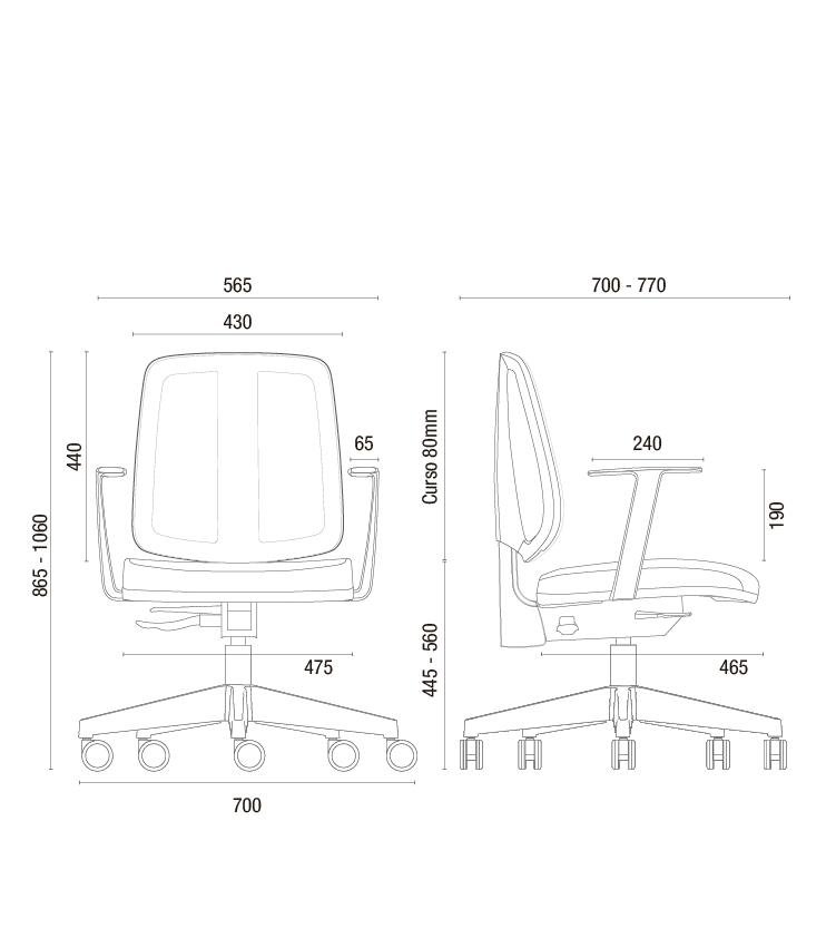 Cavaletti Flip - Cadeira para escritório Executiva Giratória 43103
