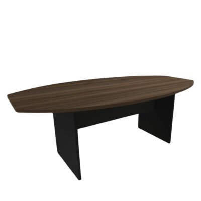 Mesa de reunião semi oval