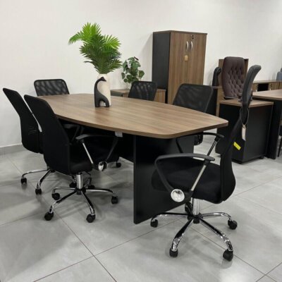 Mesa de Reunião Semi Oval M25