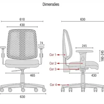 Cavaletti Flip Light - Cadeira para escritório Giratória Executiva 43503