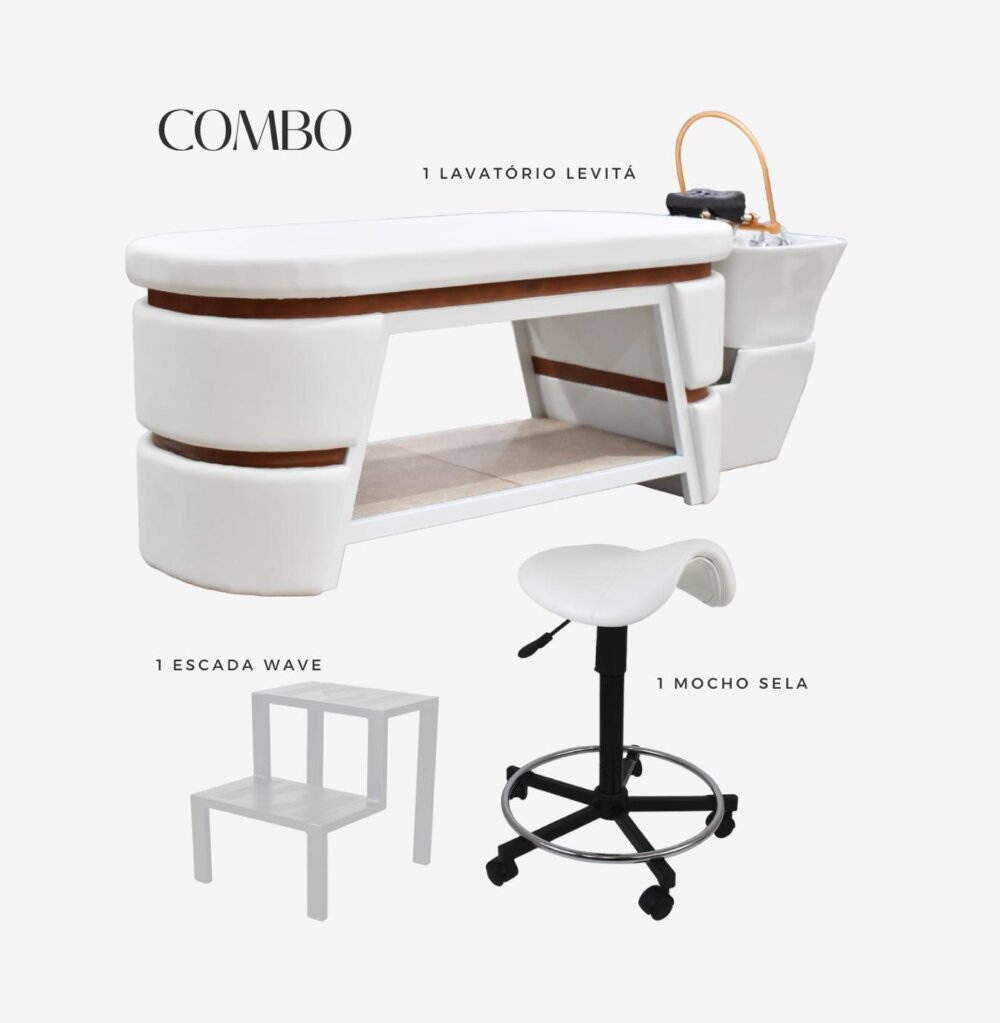 Lavatório Levitá para Head Spa e Terapia Capilar - COMBO