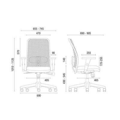 Cavaletti Newnet - Cadeira para escritório Giratória Presidente 16001 Cavaletti Newnet - Cadeira para escritório Giratória Presidente 16001