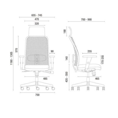 Cavaletti Newnet - Cadeira para escritório Giratória Presidente 16001 AC