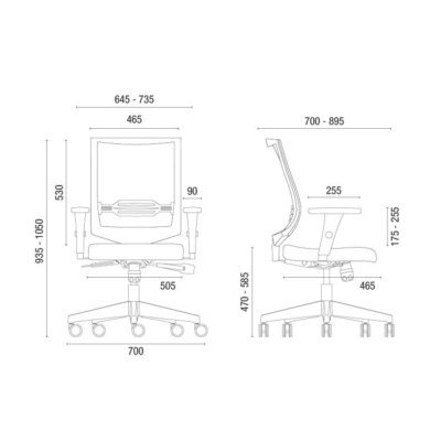 Cavaletti Air - Cadeira para escritório Presidente Giratória 27001 - PRONTA ENTREGA
