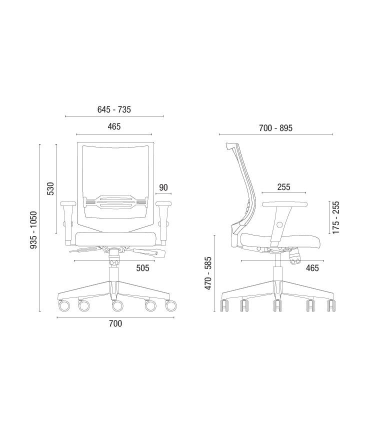 Cavaletti Air - Cadeira para escritório Presidente Giratória 27001 - PRONTA ENTREGA