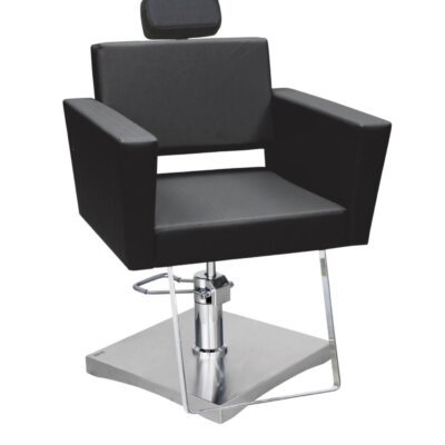 Cadeira de Cabeleireiro Niágara Reclinável Base Quadrada - PRONTA ENTREGA