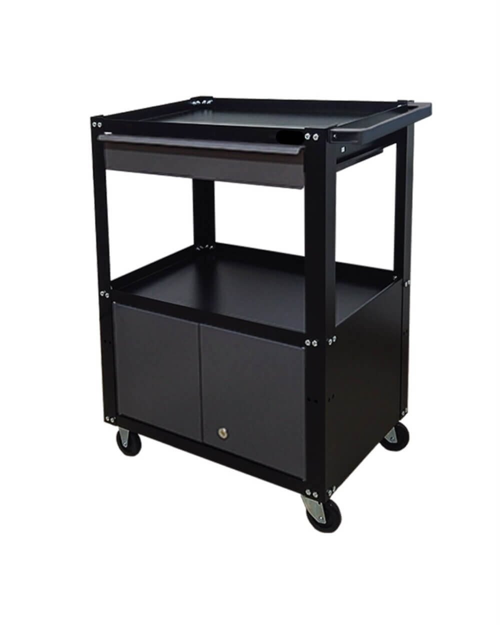 Carrinho Auxiliar Loft PRO Estilo Industrial para Barbearia e Salão