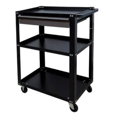 Carrinho Auxiliar Loft Plus Estilo Industrial para Barbearia e Salão