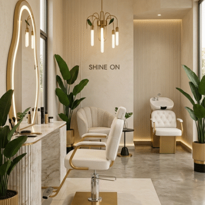 Lavatório Beauty Gold para Salão de Beleza Lavatório Beauty Gold para Salão de Beleza